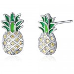 Sterling Silver Pineapple Pendant Necklace Jewellery Gift for Women Teens Girls