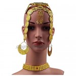2019 Latest Gold Color Red Stone Women Eritrean Traditional Wedding Jewelry Sets