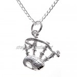 Sterling Silver Bagpipes Pendant & Earring Gift Set - Scottish Gift