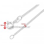 925 Sterling Silver 24 Curb chain - quality 1.2 gauge - Gift boxed 61cm curb chain. 8500/24