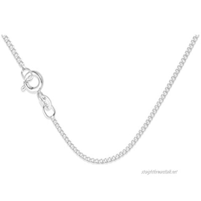 925 Sterling Silver 24" Curb chain - quality 1.2 gauge - Gift boxed 61cm curb chain. 8500/24