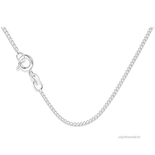 925 Sterling Silver 24" Curb chain - quality 1.2 gauge - Gift boxed 61cm curb chain. 8500/24