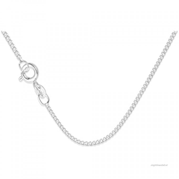 925 Sterling Silver 24 Curb chain - quality 1.2 gauge - Gift boxed 61cm curb chain. 8500/24