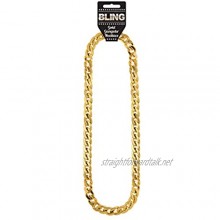 Adult Gold Gangster/Rapper Chain Necklace 81cm