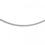 Carissima Gold Women's 9 ct Gold 1.4 mm Diamond Cut Curb Chain Necklace