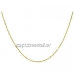 Carissima Gold Women's 9 ct Yellow Gold Hollow 2.2 mm Curb Chain Necklace