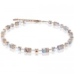 Coeur de Lion 4017/10-0230 Women's Necklace Gold-Plated Metal and Swarovski Crystal Pink and Grey