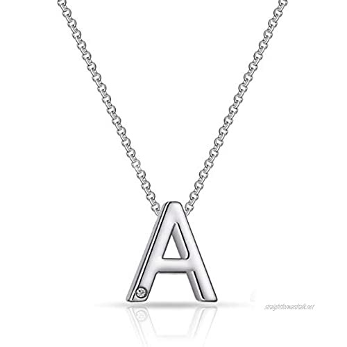 Initial Necklaces A to Z Created with Austrian Crystals