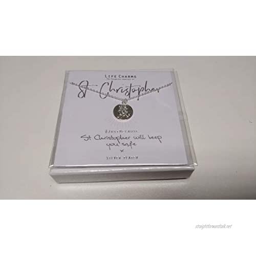 Life Charms St Christopher Will Keep You Safe Necklace