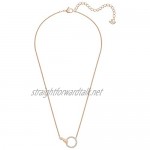 Swarovski Women's Symbolic Pendant Necklace Finely Cut Stones in White with a Rose-gold Tone Plated Chain from the Swarovski Symbolic Collection