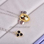 VIKI LYNN 925 Sterling Silver Honeybee Lovely Bee Pendant Necklace Jewelry Gift for Women