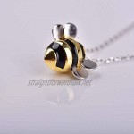 VIKI LYNN 925 Sterling Silver Honeybee Lovely Bee Pendant Necklace Jewelry Gift for Women