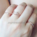 14K Dainty and Delicate Collection Pearl Solitaire with CZ Crystal Accents Fleur de Lis Ring - Rose Gold / White Gold Plated