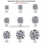 Abelini 9K White Gold Certified I1/HI 100% Natural Round Solitaire Diamond Engagement Rings (Available in 0.10-1.00CT)