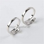 BSTTAI Hugging Hands Sterling Silver Adjustable Ring Hugging Hands That Mix Hearts ， Create the ultimate romantic love