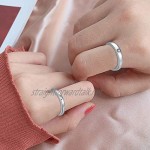 CUOKA MIRACLE Moon and Star Couple Ring for Lovers 925 Moon Ring for Men Star Ring for Women Eternity Rings Promise Rings for Couple Adjustable Open Ring Set of 2 Valentine's Day Gifts