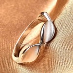 RACHEL GALLEY Silver Band Ring for Women Shinny 925 Sterling Stamped High Gloss Plain Solid Stackable Designer Wedding/Proposal/Anniversary Jewellery