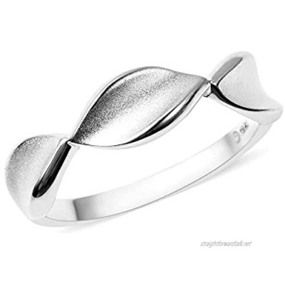 RACHEL GALLEY Silver Band Ring for Women Shinny 925 Sterling Stamped High Gloss Plain Solid Stackable Designer Wedding/Proposal/Anniversary Jewellery